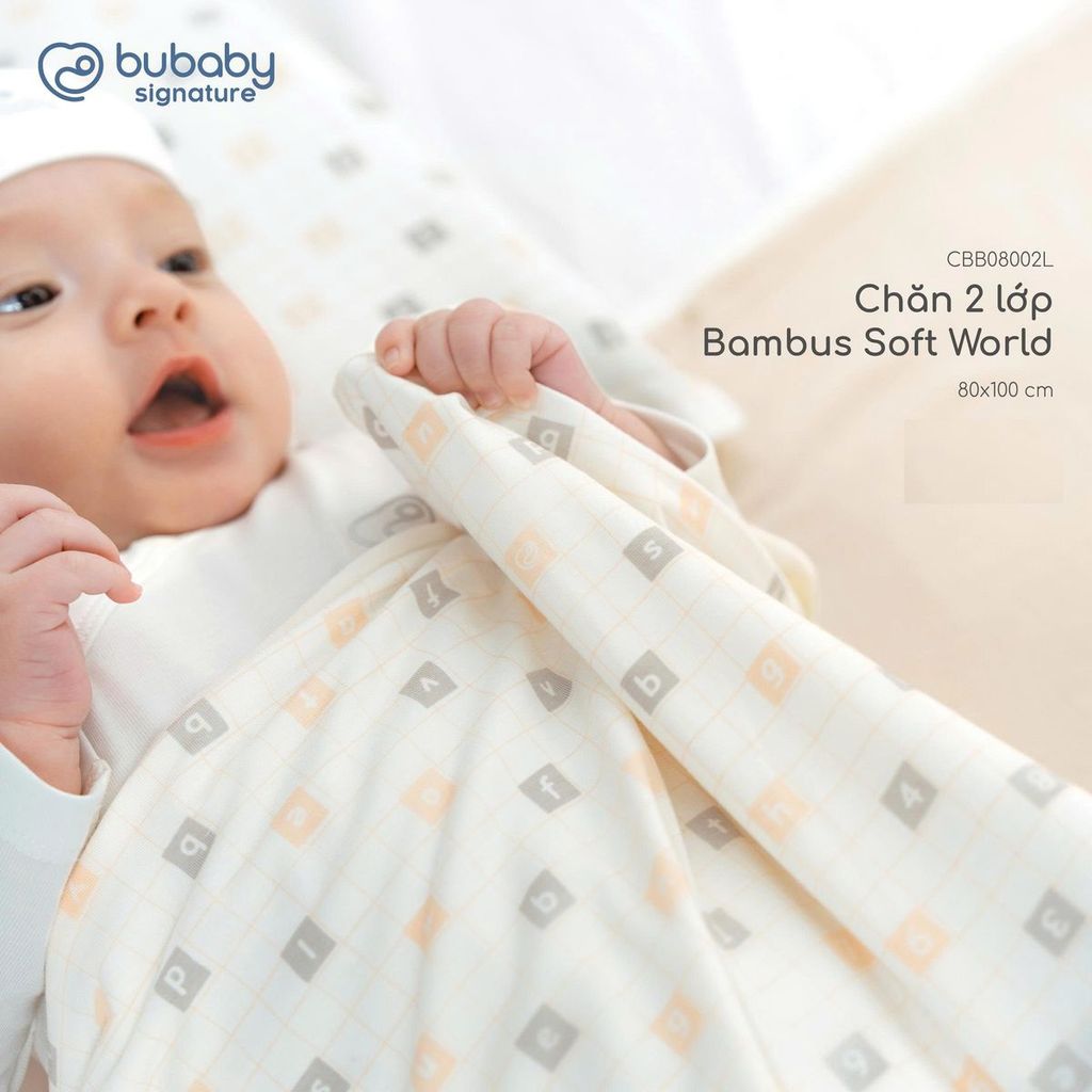 Chăn Bubaby 2 lớp Soft World Chăn Gấu nhỏ Bambus CBB0800 | Phụ kiện chính hãng