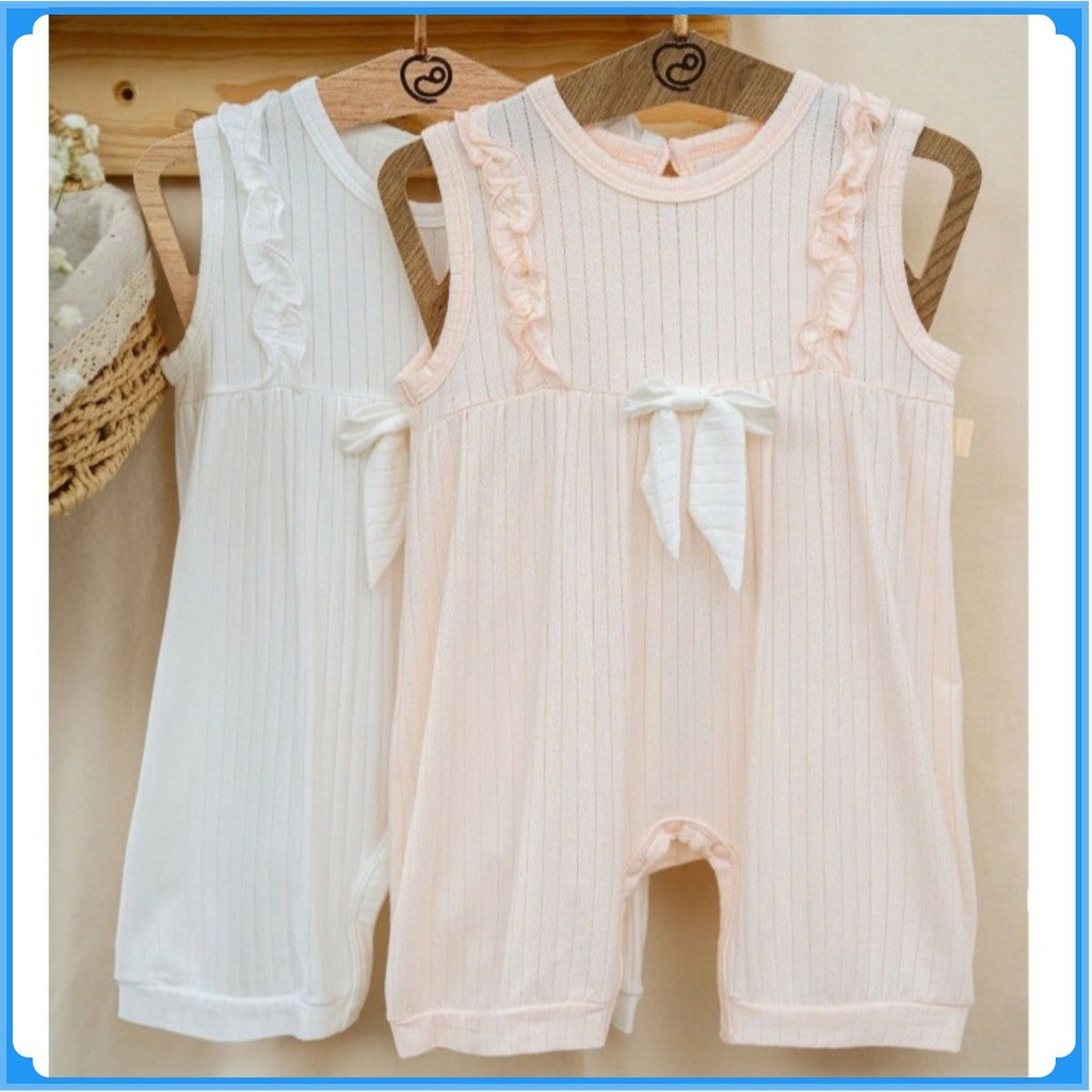 (1M-12M) Bộ body đùi sát nách vai Bubaby Molist BMD246100 | Quần áo BU chính hãng