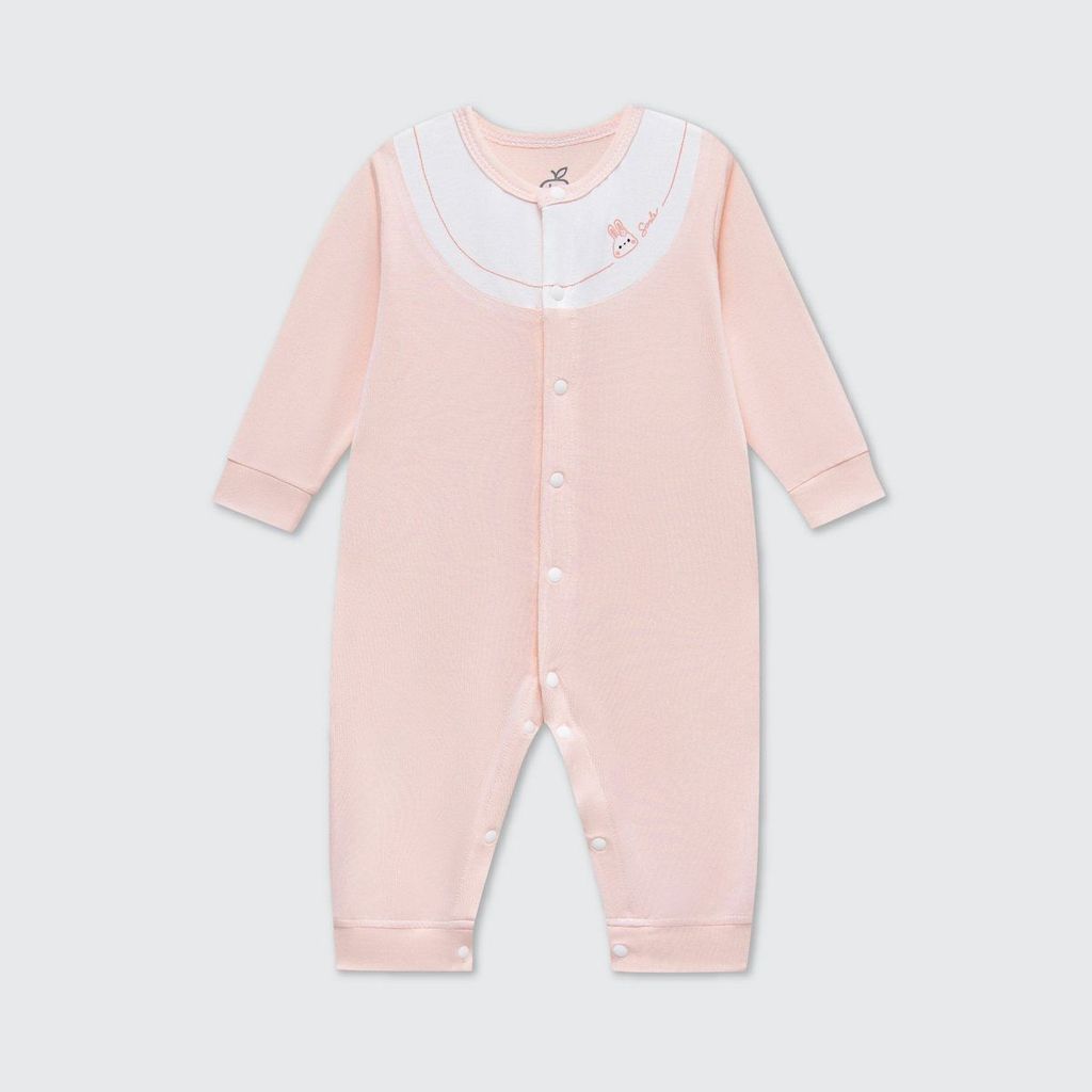 Lapom Body dài tay La Pomme phối cổ ngọt ngào - Đồ sơ sinh cho bé trai bé gái