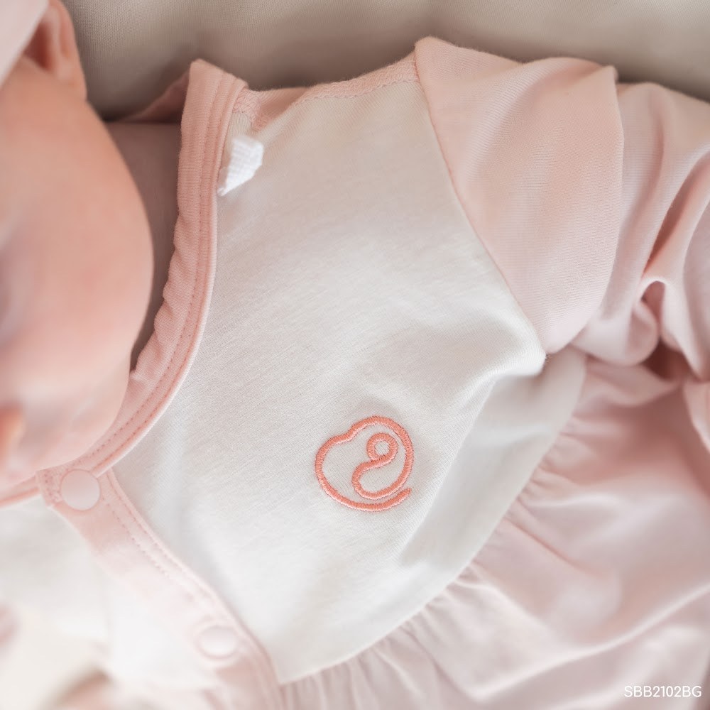 BU Baby (0M-3M) Body dài tay cài giữa bé trai bé gái Viscose Cotton SVC2102BT |Body sơ sinh chính hãng