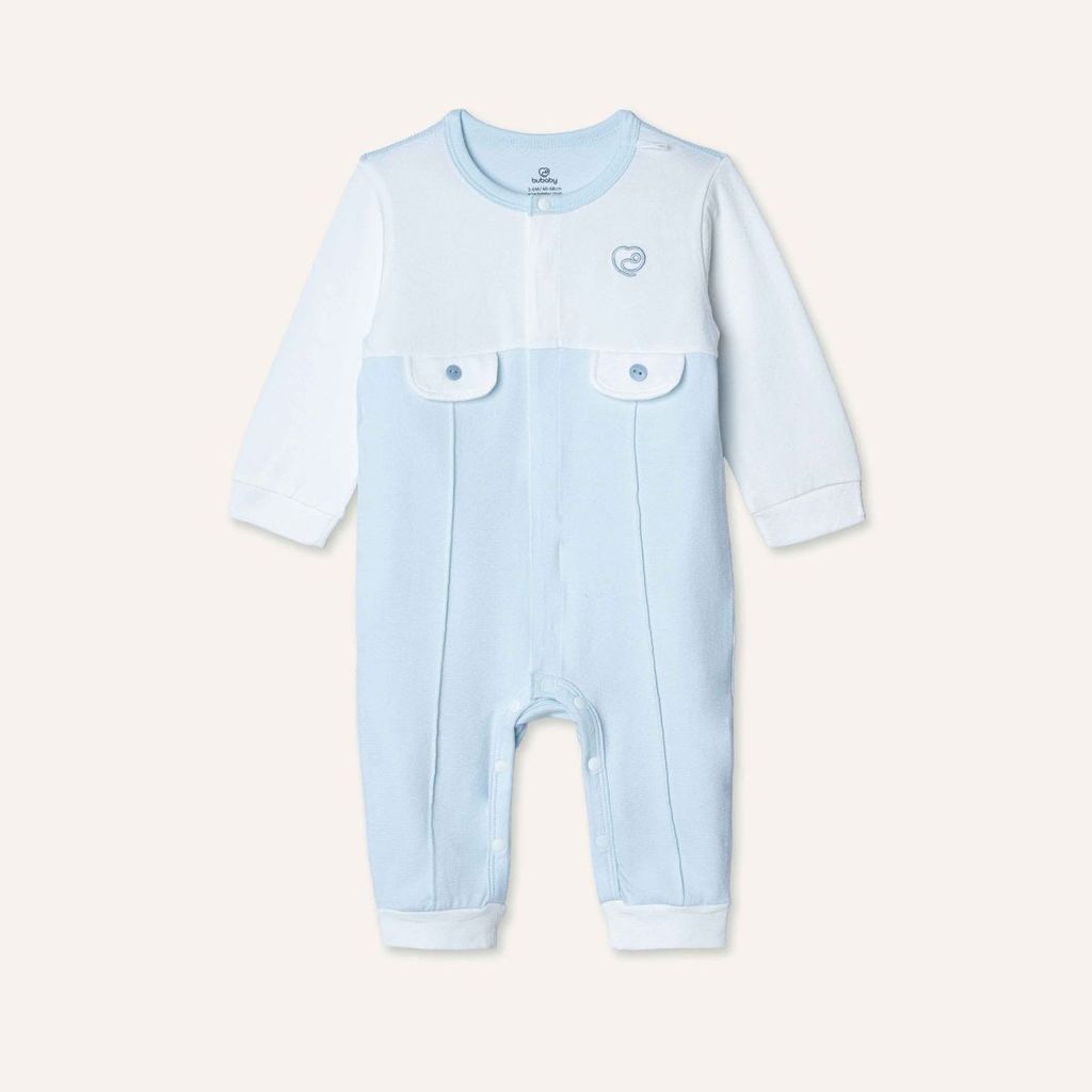 BU Baby (0M-3M) Body dài tay cài giữa bé trai bé gái Viscose Cotton SVC2102BT |Body sơ sinh chính hãng