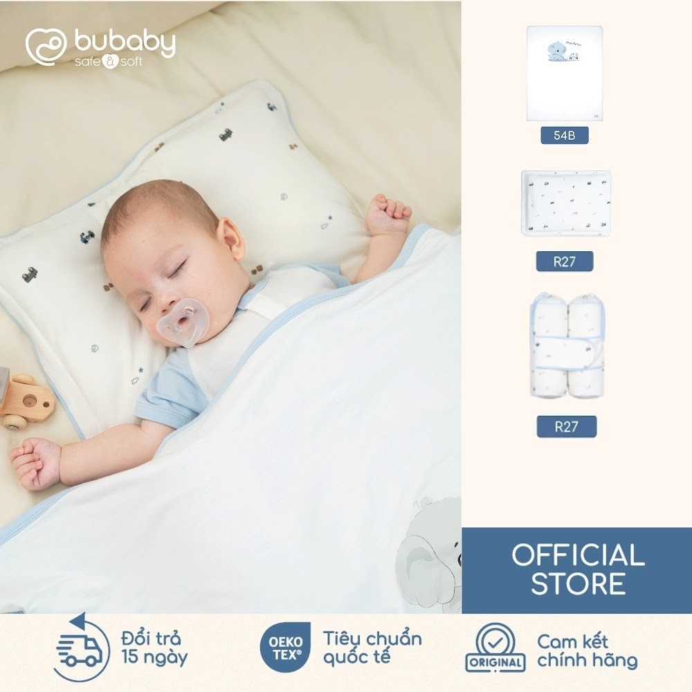 BU Baby Set Phụ kiện Chăn, Gối, Gối chặn cho bé Little Car Bambus CBB080000 | Phụ kiện chính hãng