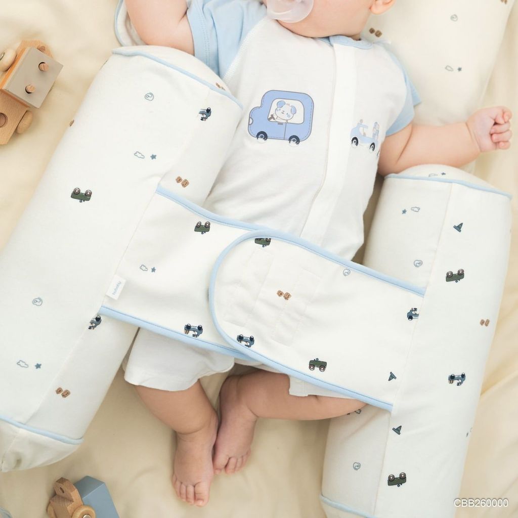 BU Baby Set Phụ kiện Chăn, Gối, Gối chặn cho bé Little Car Bambus CBB080000 | Phụ kiện chính hãng