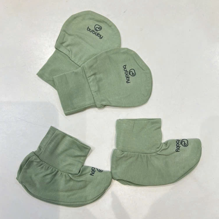 Tổng hợp các set Bao Tay Bu baby Bao Chân BU baby sợi tre mềm mướt | Phụ kiện BU baby chính hãng