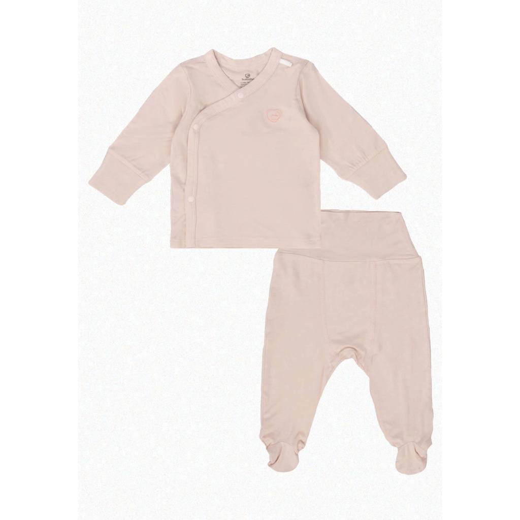 (NB-3M) Bộ dài tay cài chéo Bambus - BBB110810 | Quần áo BU Baby Chính hãng