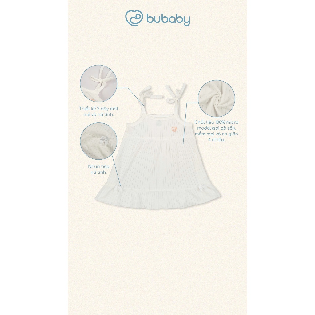 (12M-5Y) Váy 2 dây bèo gấu Molist - BMD55BG00 | Váy BU Baby Chính hãng