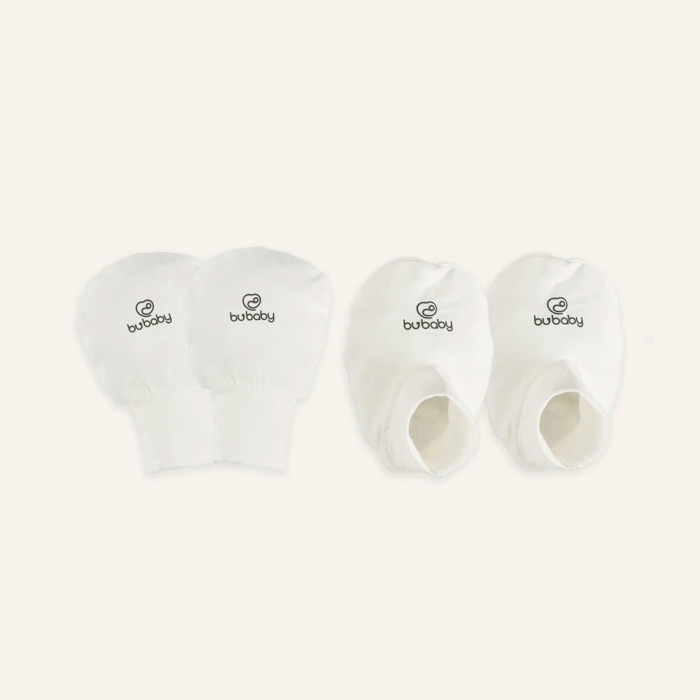 Tổng hợp các set Bao Tay Bu baby Bao Chân BU baby sợi tre mềm mướt | Phụ kiện BU baby chính hãng