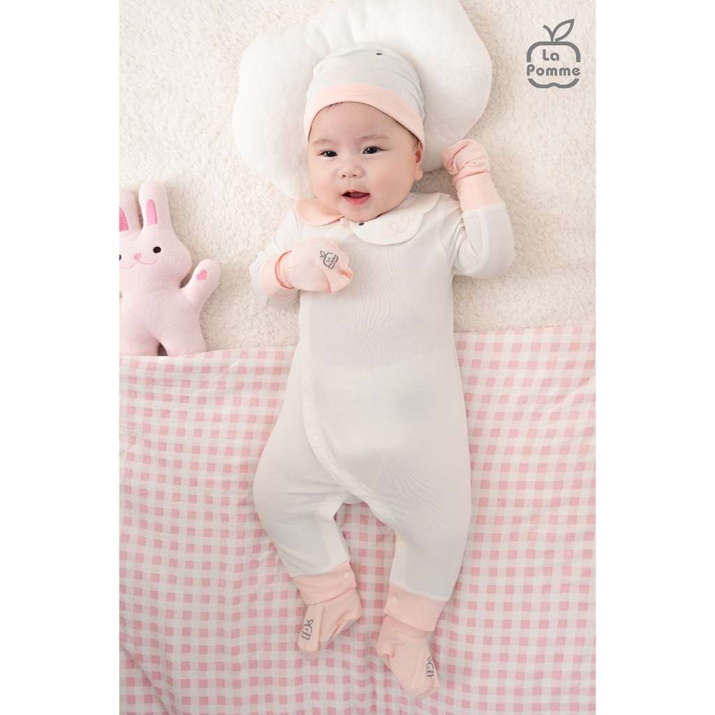 LaPom Body dài tay La Pomme Người bạn trong vườn - Đồ sơ sinh cho bé - Đồ sơ sinh bé trai - Baby - Đồ sơ sinh bé gái