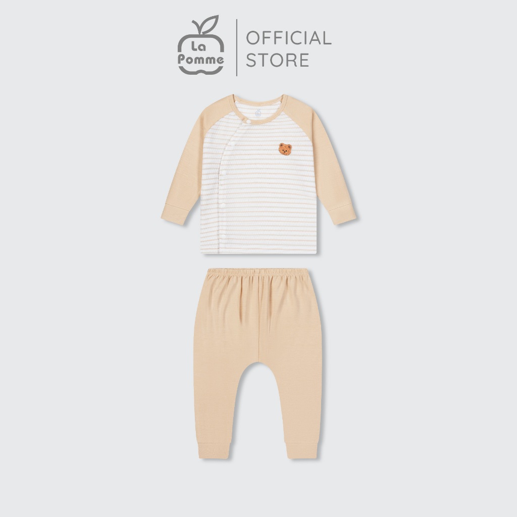 LaPom Bộ dài tay La Pomme cúc lệch Kẹo ngọt bé con - Đồ sơ sinh cho bé - Đồ sơ sinh bé trai - Baby - Đồ sơ sinh bé gái