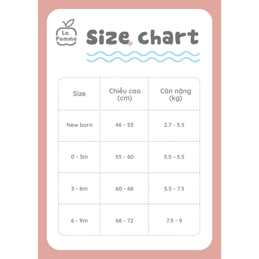 LaPom Bộ dài tay cúc lệch La Pomme phối cổ ngọt ngào - Đồ sơ sinh cho bé - Đồ sơ sinh bé trai - Baby - Đồ sơ sinh bé gái