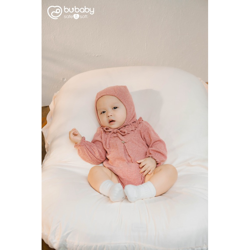 (1-6M) Mũ Buộc dây bonnet Lennie - AWL194300 Phụ kiện BU Baby chính hãng