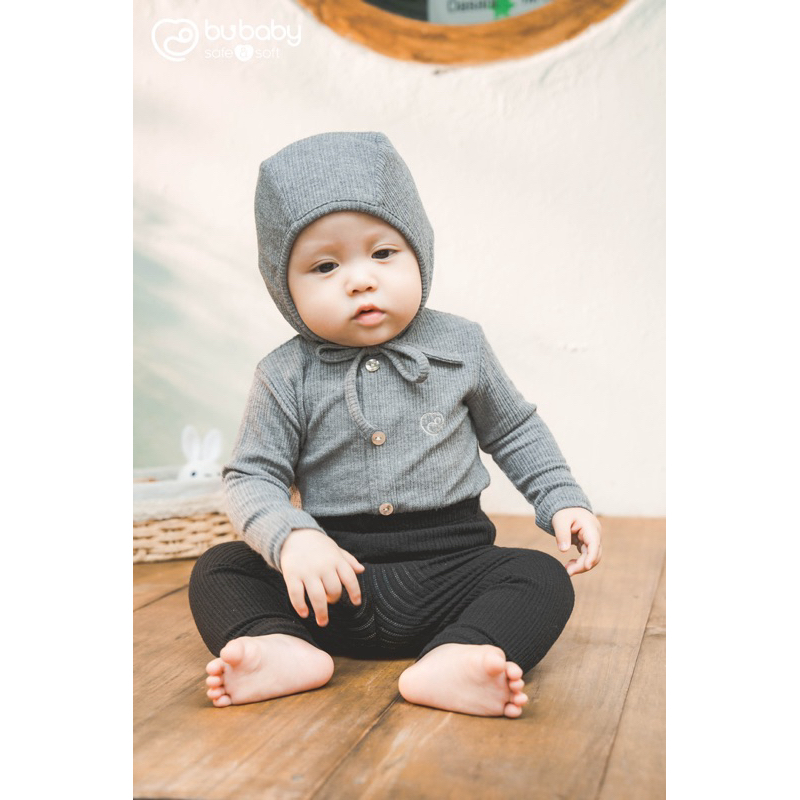 (1-6M) Mũ Buộc dây bonnet Lennie - AWL194300 Phụ kiện BU Baby chính hãng