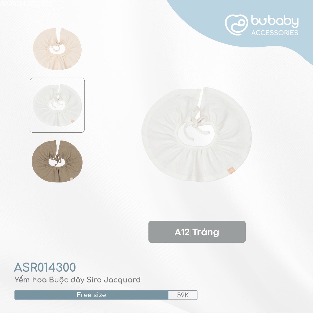 Yếm hoa Buộc dây Siro Jacquard - ASR014300