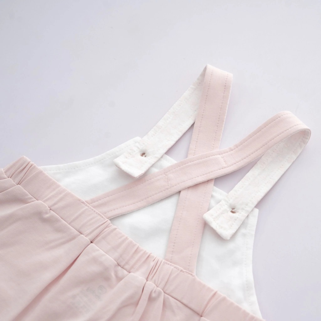 (3M-18M) Quần yếm đùi 2 dây Muda BU Baby - Kyomi BBC4352MD Quần áo Bubaby Chính Hãng