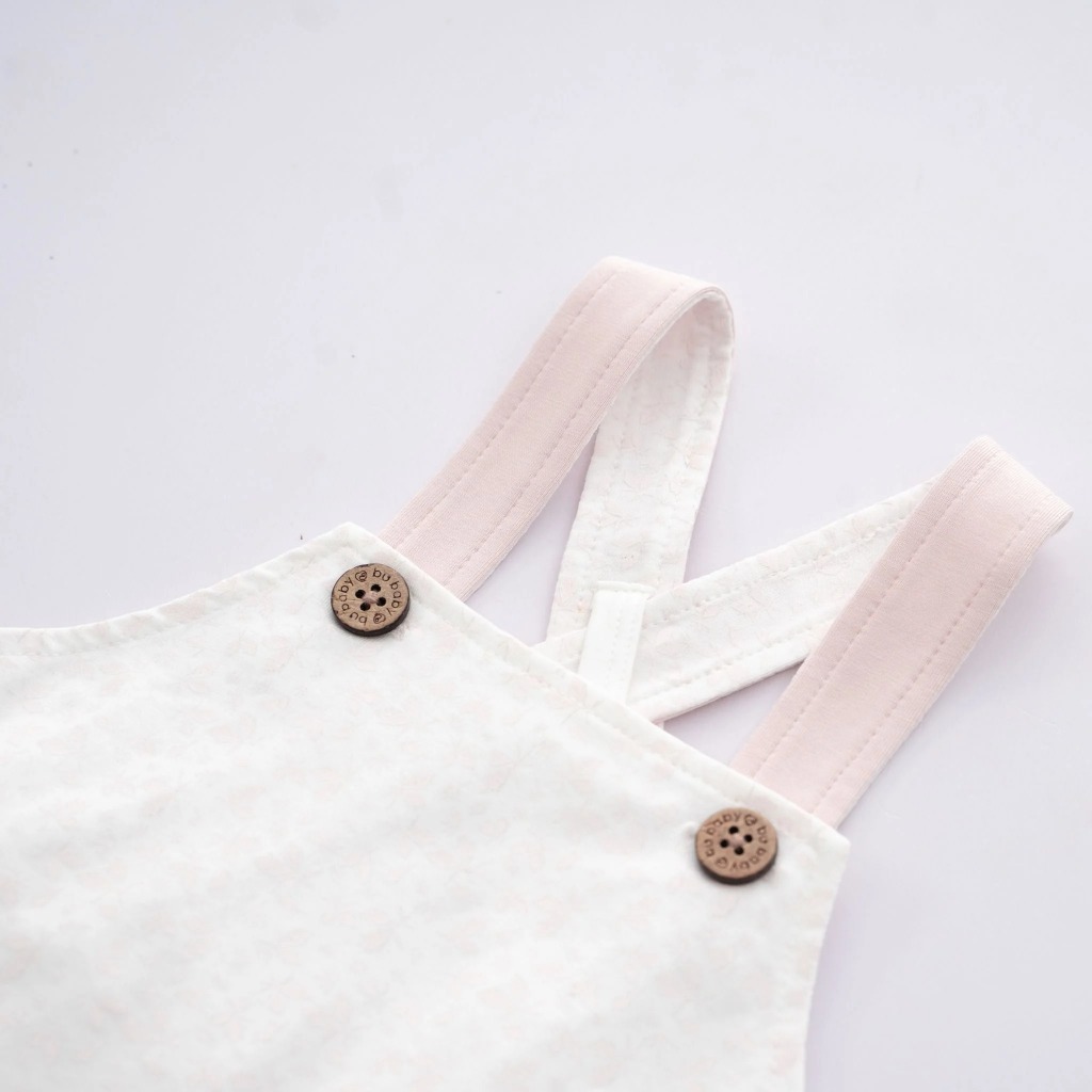 (3M-18M) Quần yếm đùi 2 dây Muda BU Baby - Kyomi BBC4352MD Quần áo Bubaby Chính Hãng