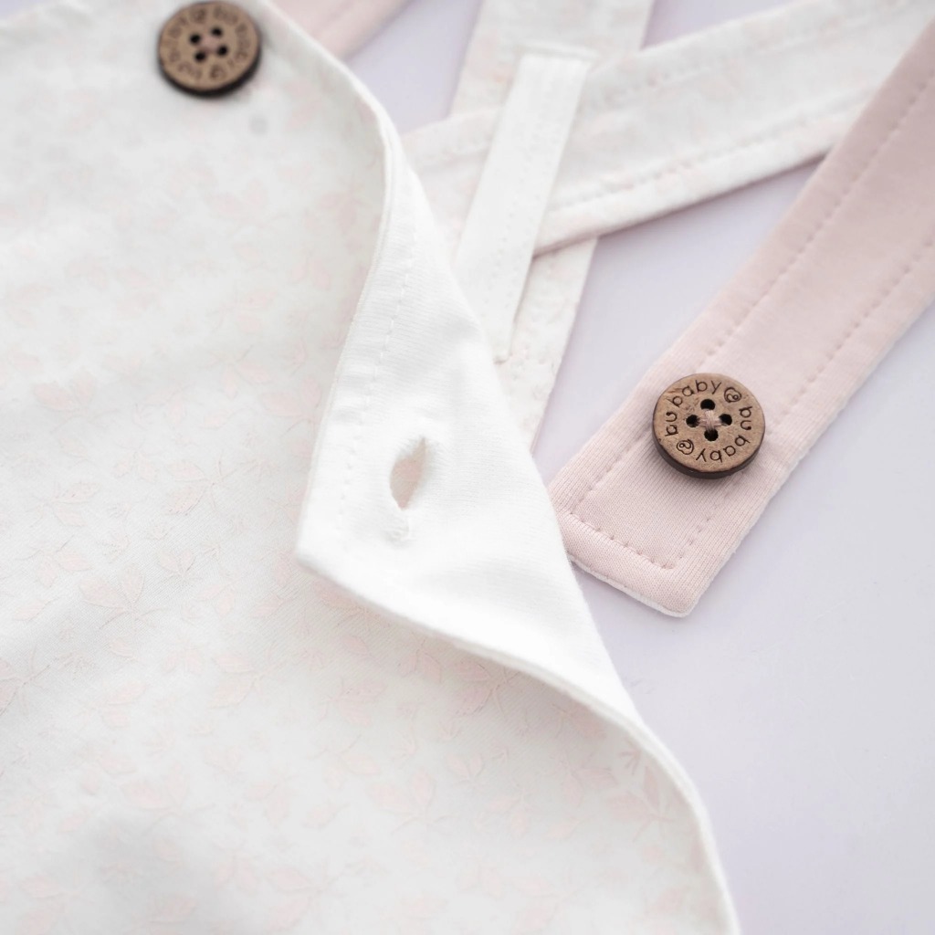 (3M-18M) Quần yếm đùi 2 dây Muda BU Baby - Kyomi BBC4352MD Quần áo Bubaby Chính Hãng