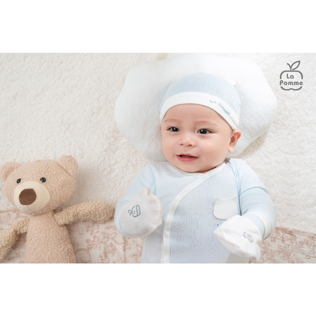 LaPom Bodychip Dài Tay La Pomme Gấu Con Ngộ Nghĩnh Cho Bé Yêu - Đồ sơ sinh cho bé - Đồ sơ sinh bé trai bé gái