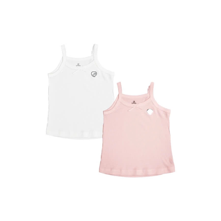 (6M-5Y) Set 2 áo sát nách cổ tròn Siro Rib Bé trai Bé gái - BSR340403 BSR340404 BSR350000| Quần áo BU Baby Chính Hãng