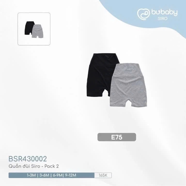 (1M-5Y) Combo 2 quần legging đùi BSR430002 BSR430003 - Bu baby Siro - Bu baby bé trai - Bu baby bé gái Quần áo Bu baby B