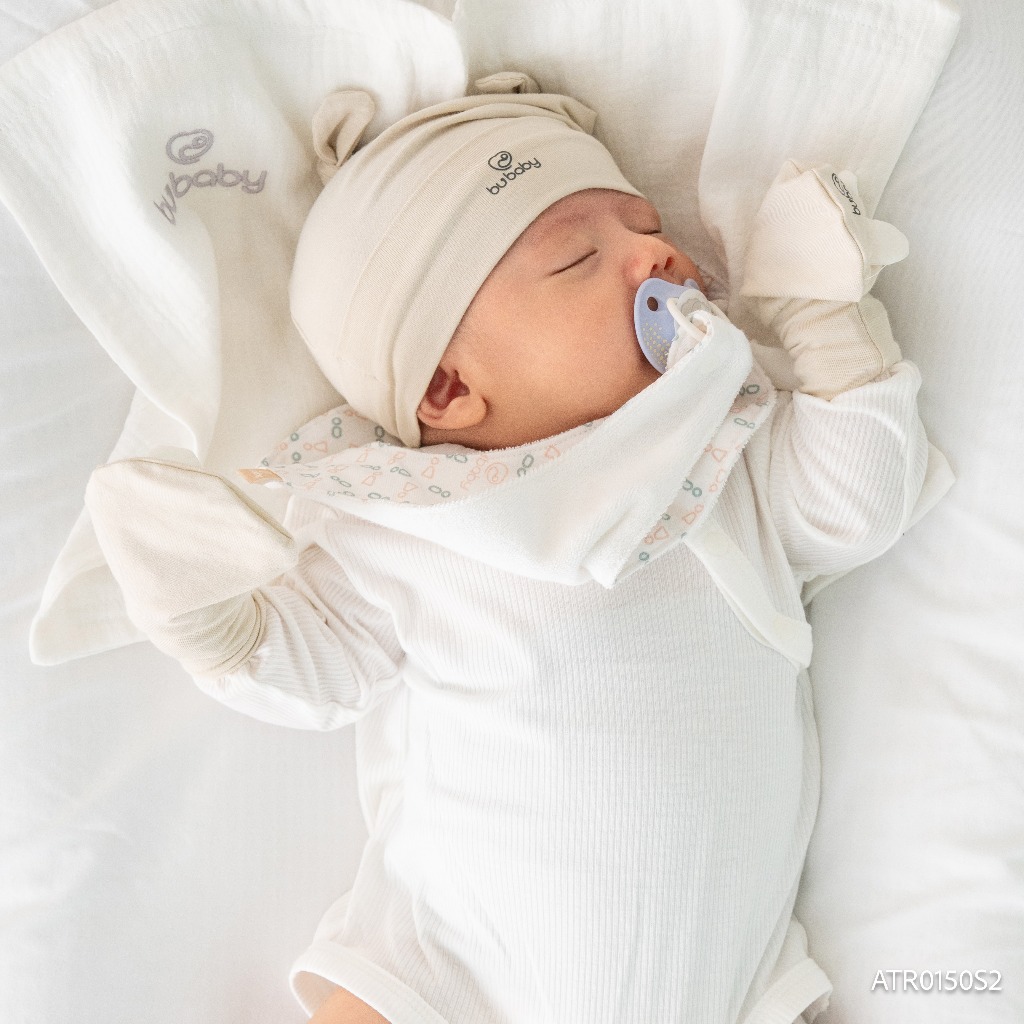 (Freesize) Yếm treo ti giả Set 2 Bubaby Cotton ATR0150S2| Phụ kiện BU Baby chính hãng