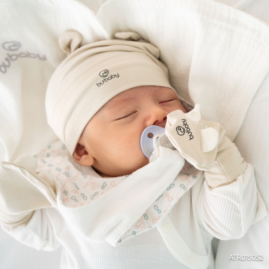 (Freesize) Yếm treo ti giả Set 2 Bubaby Cotton ATR0150S2| Phụ kiện BU Baby chính hãng