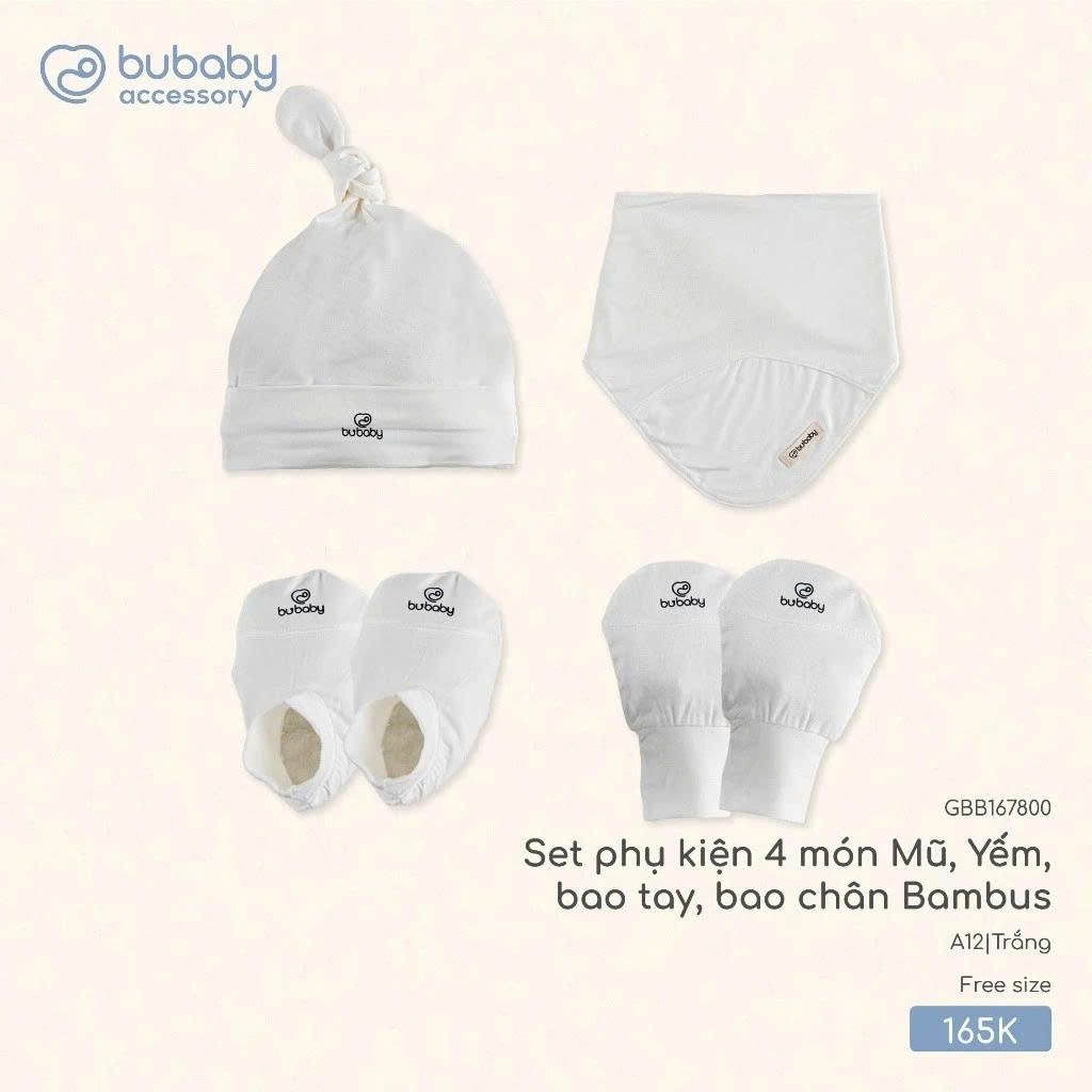 Set phụ kiện Bubaby cho bé trai bé gái | Phụ kiện BU Baby chính hãng