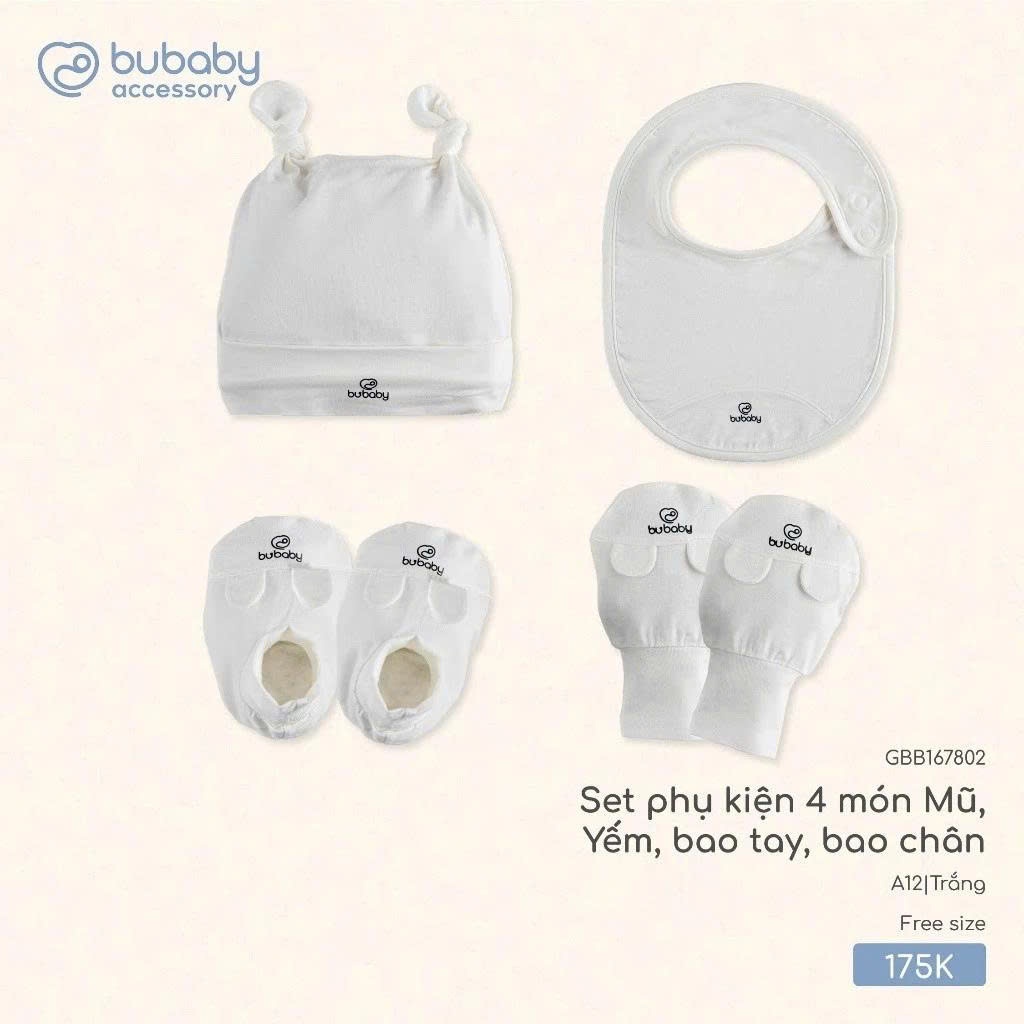 Set phụ kiện Bubaby cho bé trai bé gái | Phụ kiện BU Baby chính hãng