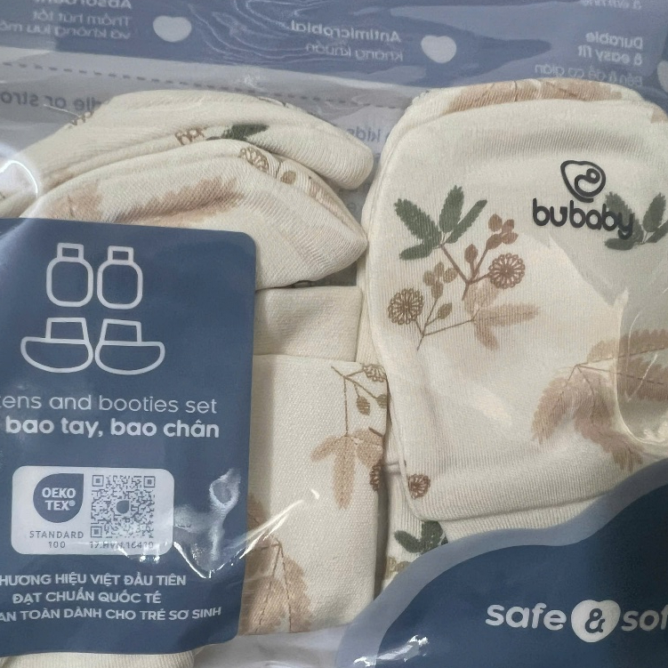 (NB-3M) Bộ dài tay cài chéo thu đông BU Mimo - Pure Cotton - BCT110802 | Quần áo Bubaby chính hãng