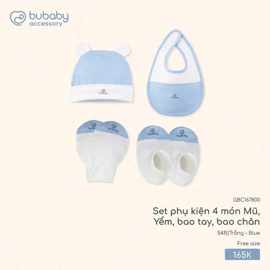 Set phụ kiện Bubaby cho bé trai bé gái | Phụ kiện BU Baby chính hãng
