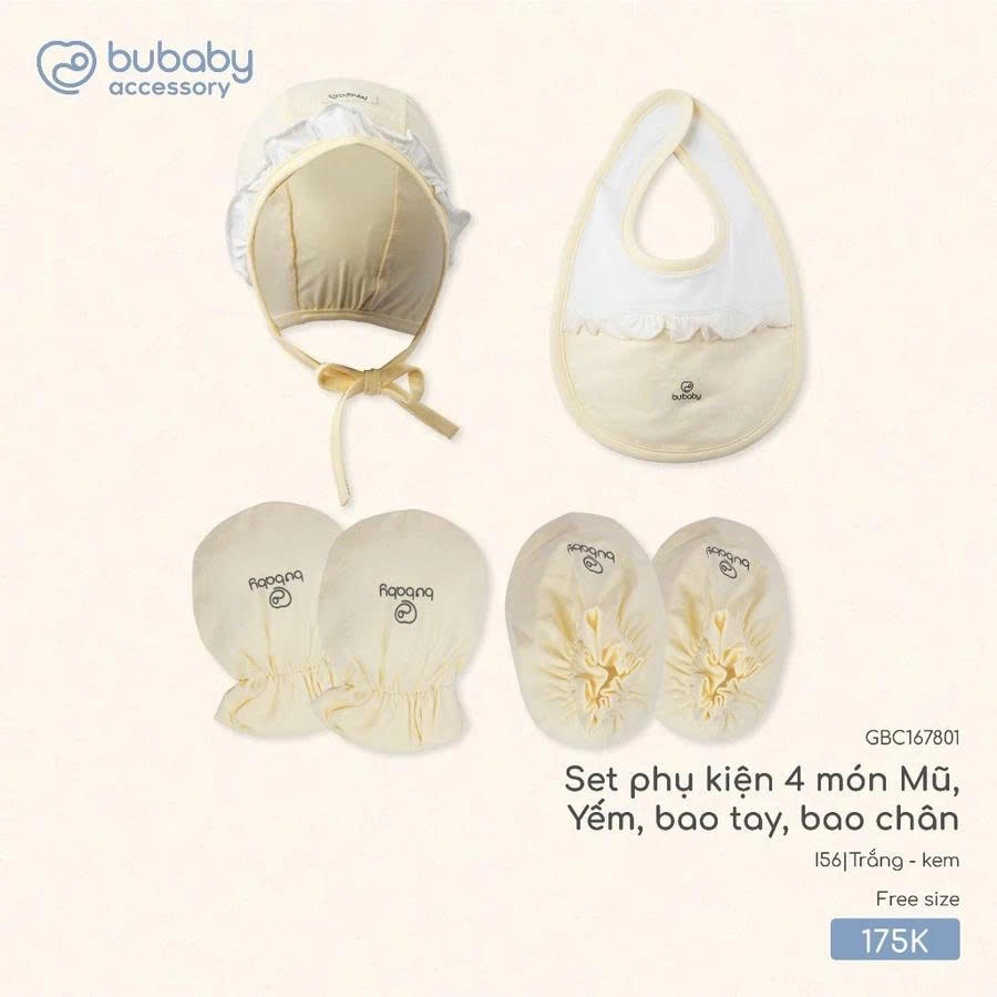 Set phụ kiện Bubaby cho bé trai bé gái | Phụ kiện BU Baby chính hãng