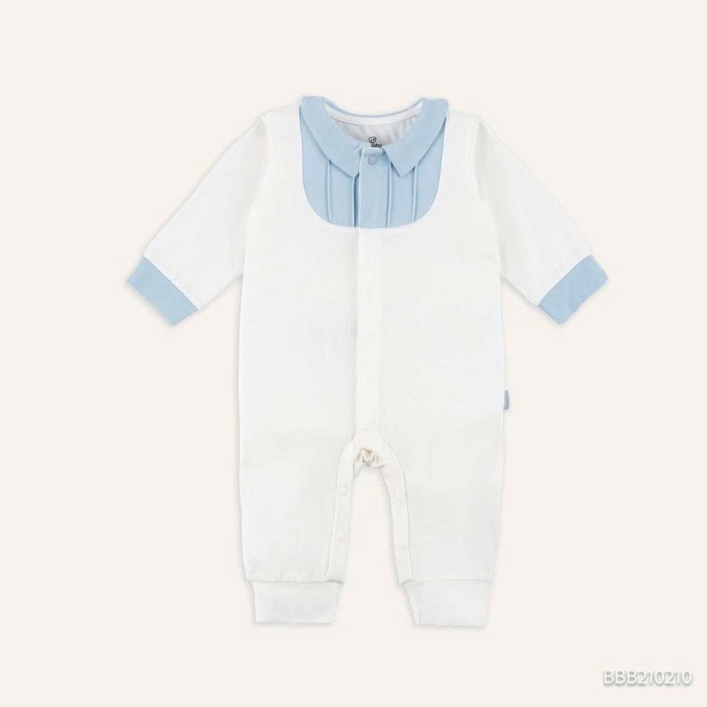 (0-12M) Body dài tay cài giữa Bubaby Bambus Gami - BBB210207 BBB210210 | Quần áo BU Baby chính hãng