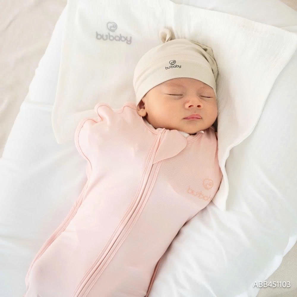 (0M-9M) Túi ngủ cho bé ABB451100 ABB451103 - chất sợi tre khoá kéo 2 chiều BUbaby - Túi ngủ BUbaby chính hãng