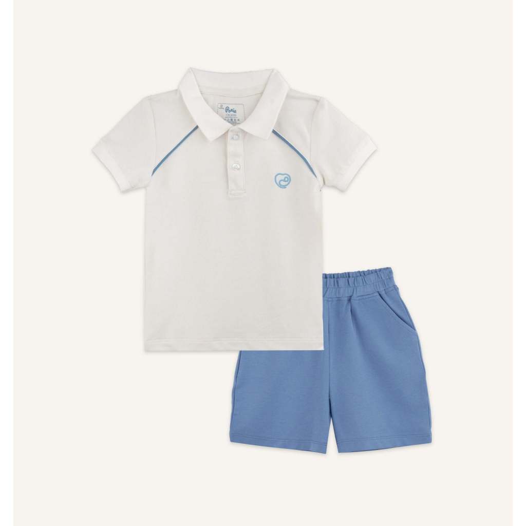 BU Baby (6M-5Y) Bộ quần áo ngắn tay cổ Polo cho bé BU Ponie BPN130308 | Quần áo Bubaby chính hãng