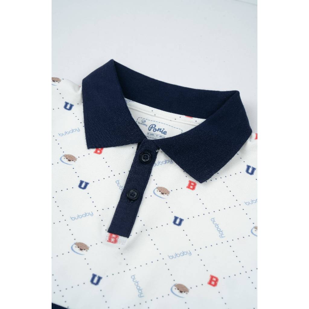 BU Baby (12M-5Y) Váy liền ngắn tay cổ Polo cao cấp bé gái Bubaby Ponie | Quần áo Chính hãng