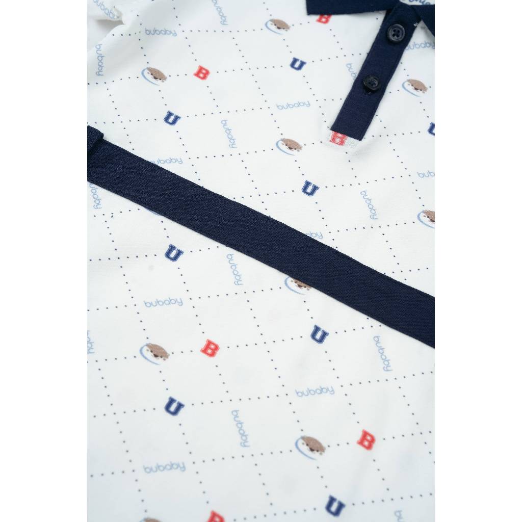 BU Baby (12M-5Y) Váy liền ngắn tay cổ Polo cao cấp bé gái Bubaby Ponie | Quần áo Chính hãng