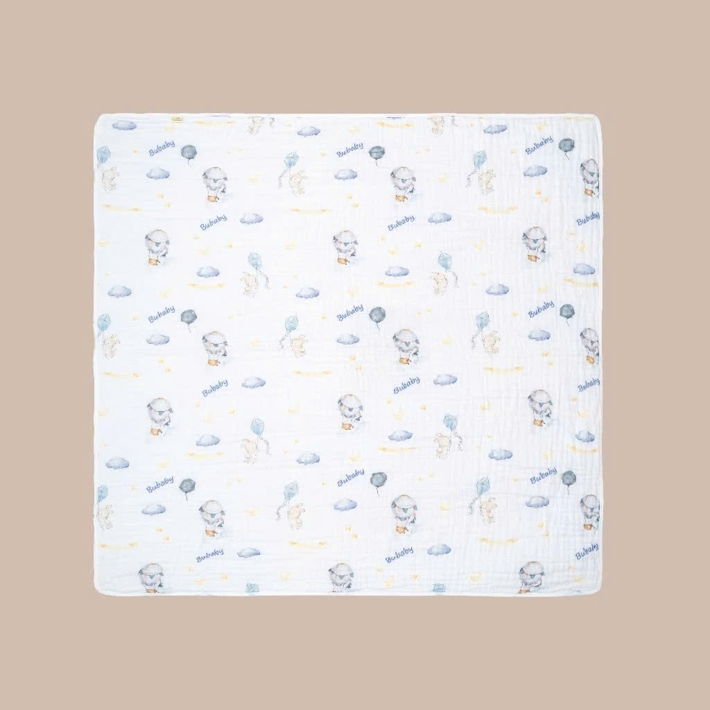 BU Baby Khăn tắm bồng bềnh 6 lớp Cotton Muslin BU Baby ACM07BB00 | Phụ kiện chính hãng