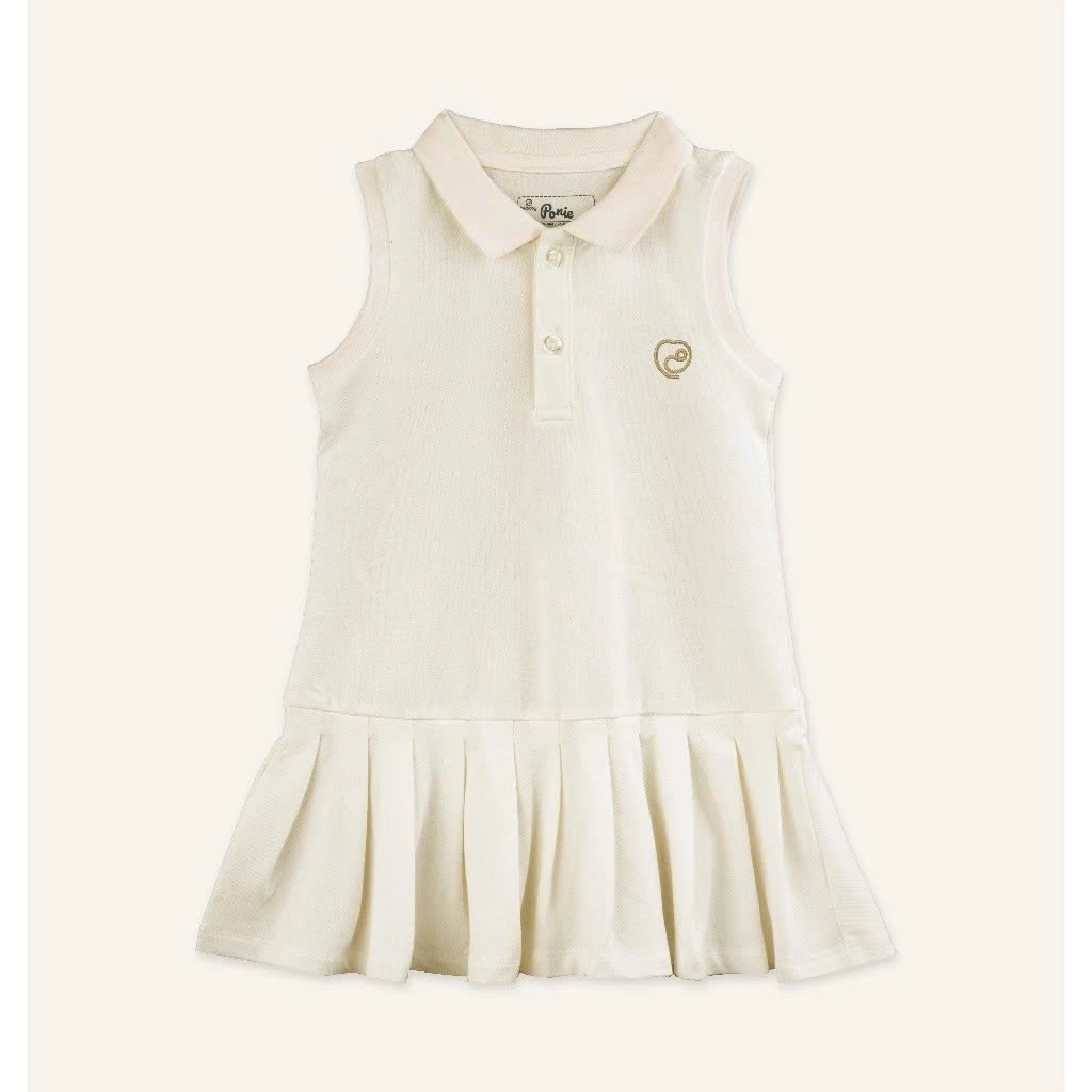 (1Y-5Y) Váy ngắn tay bèo gấu, váy liền sát nách cổ Polo BU Baby Ponie BPN53BG00 BPN540300 | Váy Bubaby chính hãng
