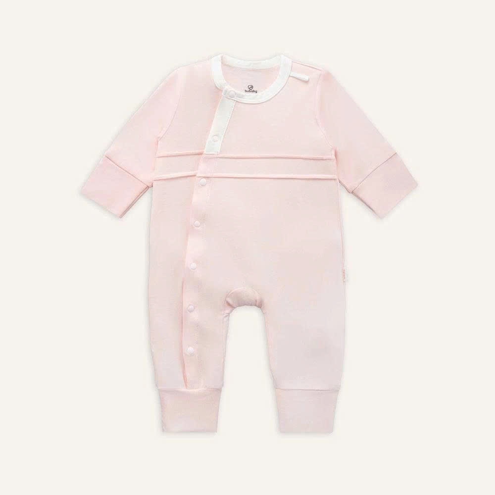 (NB-3M) Body dài tay cài chéo bao tay chân lật Bambus - BBB210803 BBB210805 | Quần áo chính hãng BU Baby