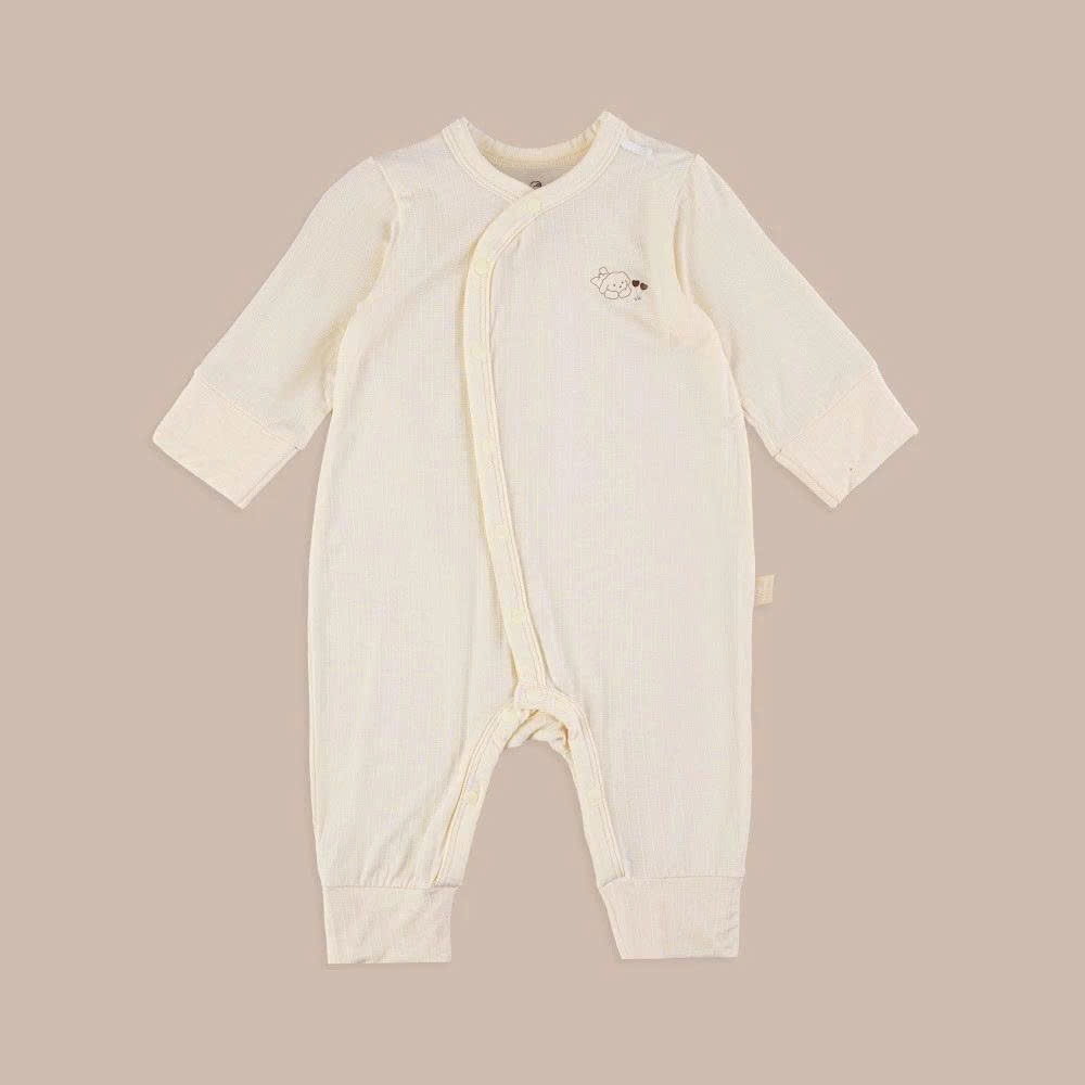 (NB-3M) Bộ dài tay cài chéo Bao tay chân lật Bubaby Siro - BSR110809 | Quần áo BU Baby chính hãng