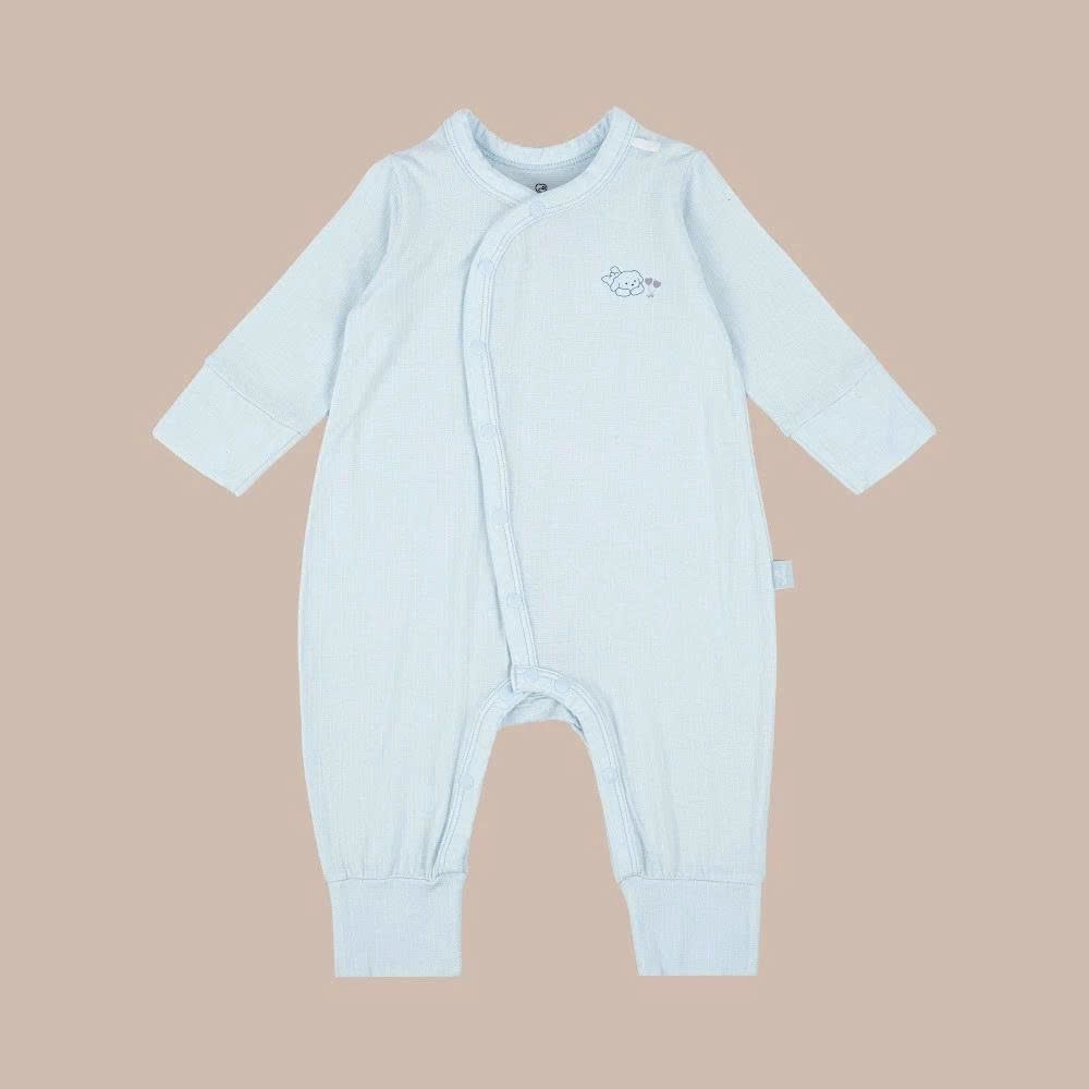 (NB-3M) Bộ dài tay cài chéo Bao tay chân lật Bubaby Siro - BSR110809 | Quần áo BU Baby chính hãng