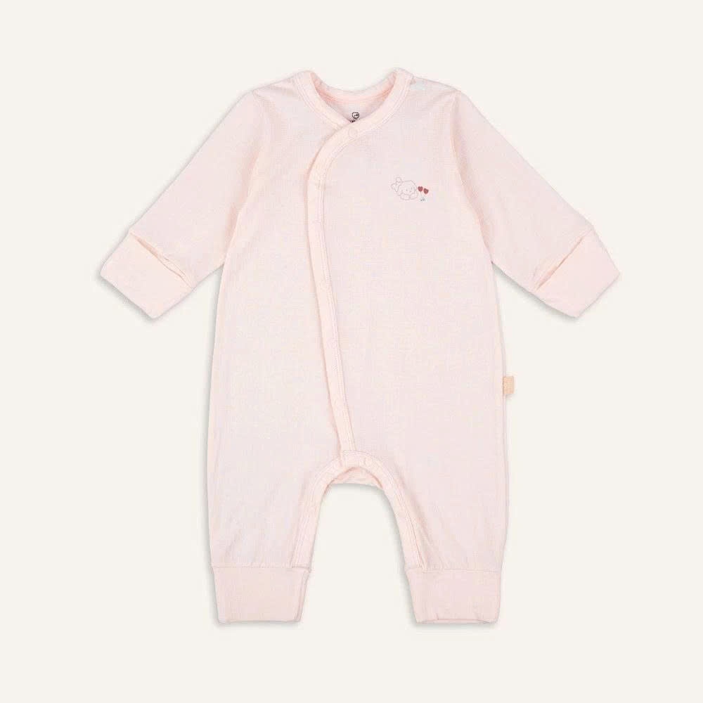 (NB-3M) Bộ dài tay cài chéo Bao tay chân lật Bubaby Siro - BSR110809 | Quần áo BU Baby chính hãng