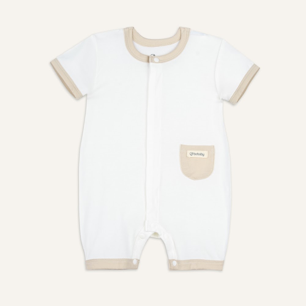(1M-12M) Body đùi ngắn tay cài giữa Bé trai Bé gái - BSR230203 BSR230200 BSR230204 | Quần áo BU Baby chính hãng