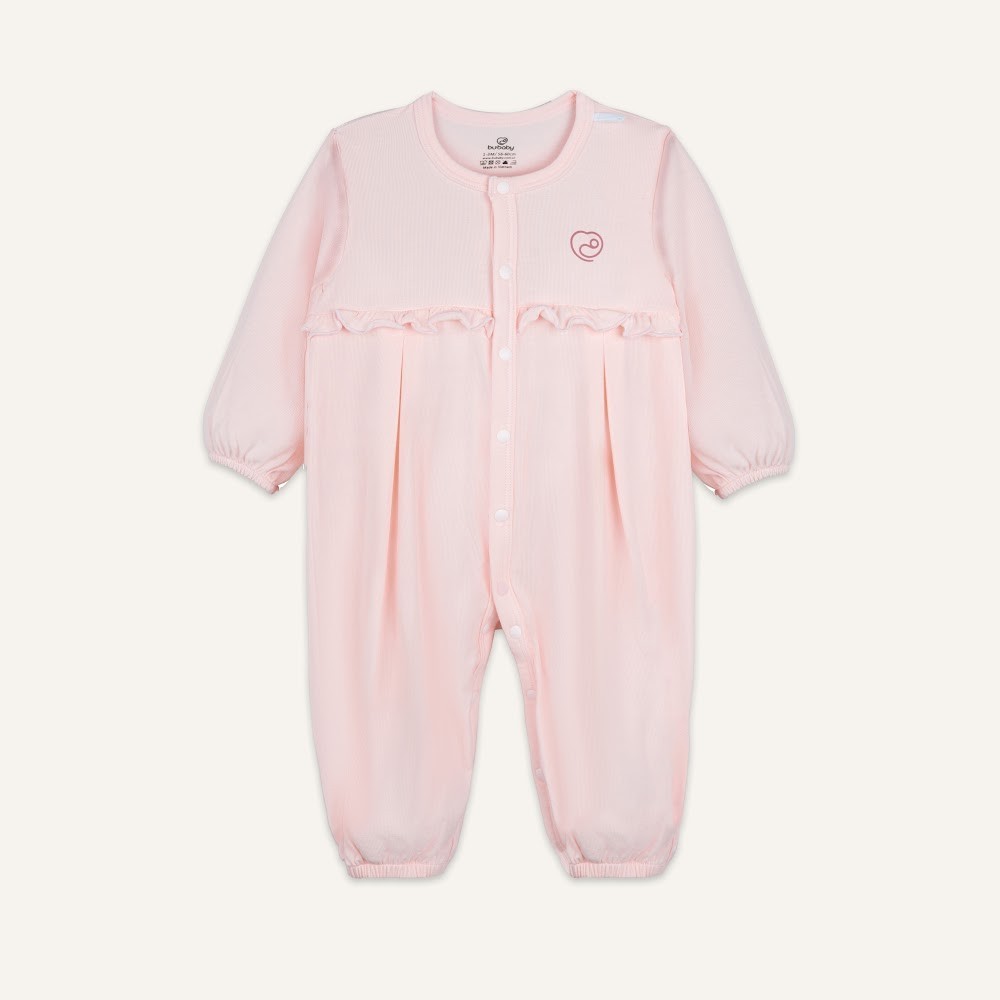 (NB-3M) Body dài tay cài giữa bé trai bé gái Bubaby Siro - BSR210205 | Quần áo BU Baby chính hãng