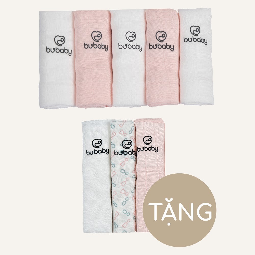(Freesize) Set khăn sữa Mix màu Pack Bamboo Cotton Muslin - ABM100005 AMU104806 | Phụ kiện BU Baby Chính hãng