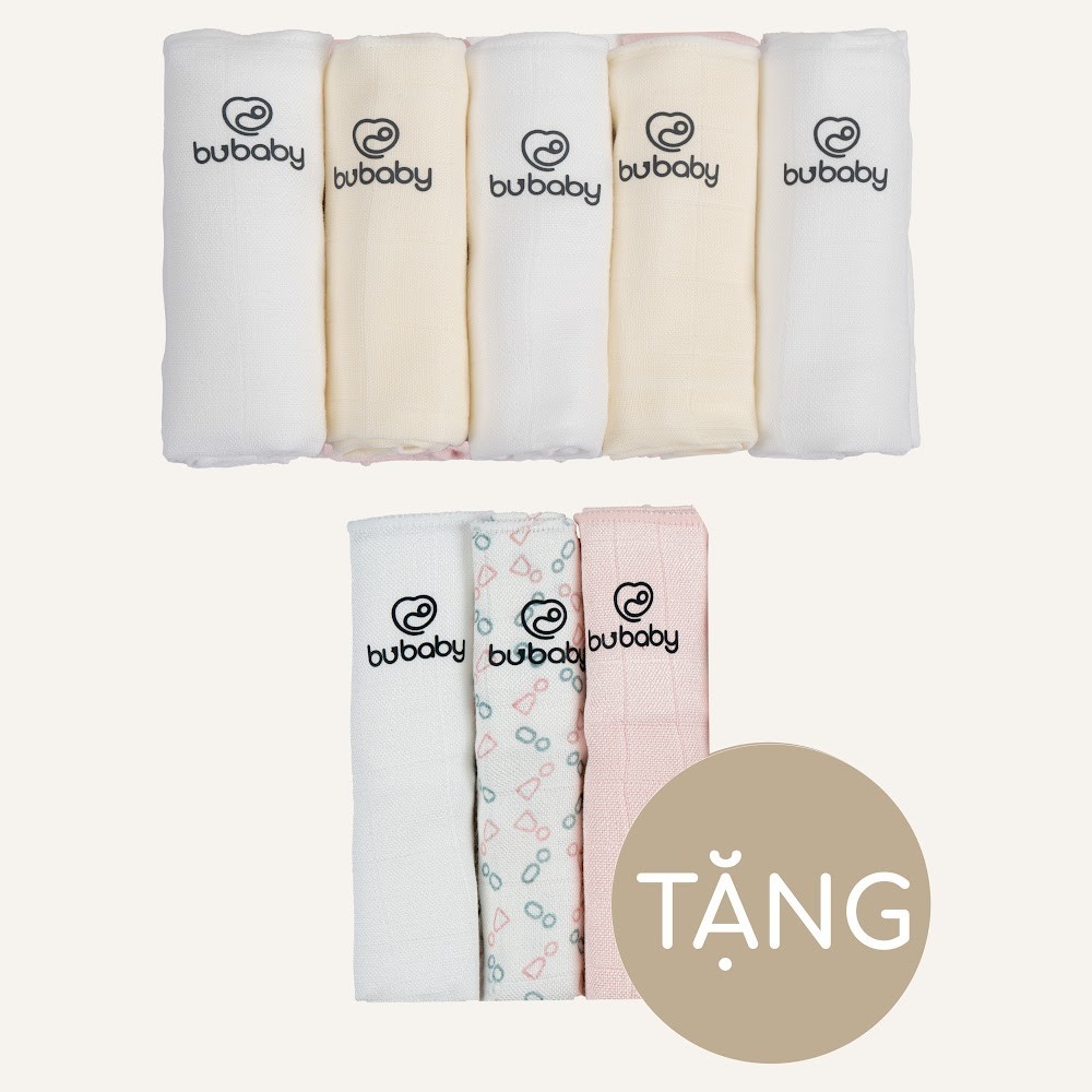 (Freesize) Set khăn sữa Mix màu Pack Bamboo Cotton Muslin - ABM100005 AMU104806 | Phụ kiện BU Baby Chính hãng