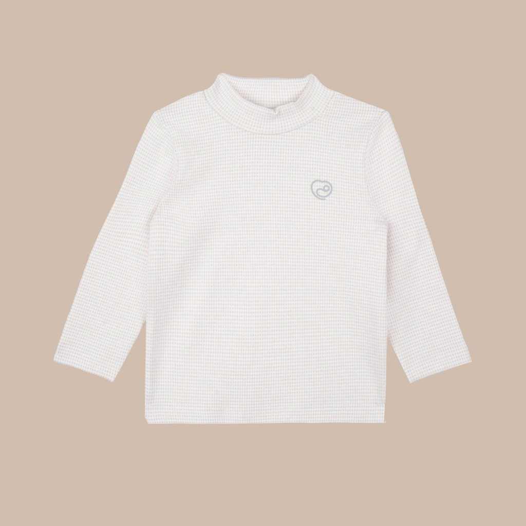 (6-5Y) Bubaby Lapome Áo dài tay cao cổ - Áo giữ nhiệt Bubaby