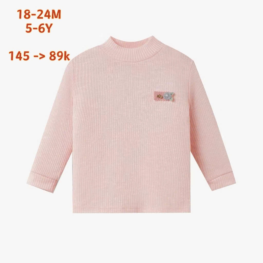 (6-5Y) Bubaby Lapome Áo dài tay cao cổ - Áo giữ nhiệt Bubaby