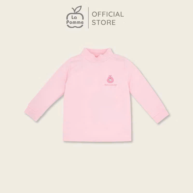 (6-5Y) Bubaby Lapome Áo dài tay cao cổ - Áo giữ nhiệt Bubaby