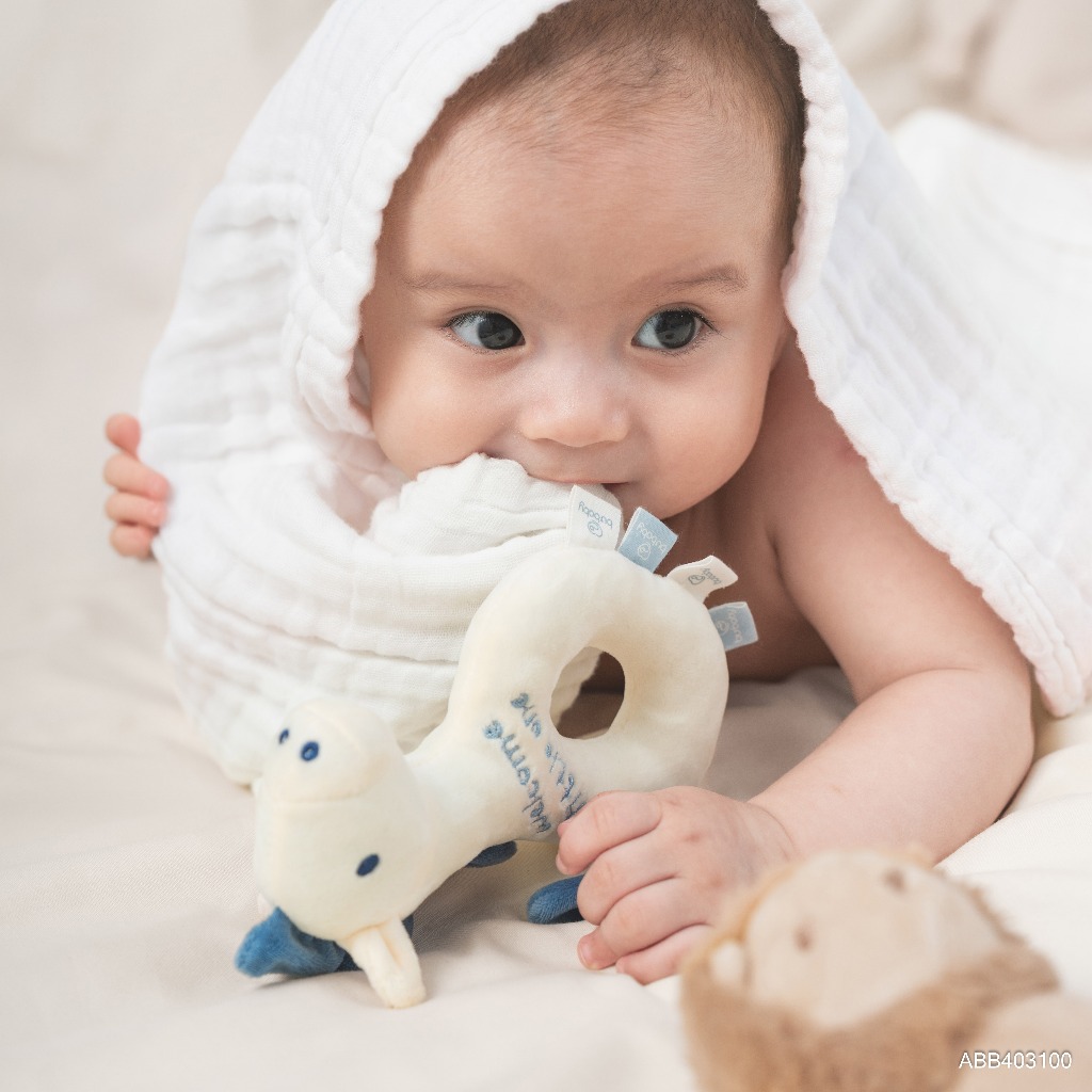 BU Baby Lục Lạc Thú Nhồi Bông Kích thích giác quan Cho Bé Nhỏ Xinh, Êm Ái, Bé Cầm Là Mê I ACT4696NX