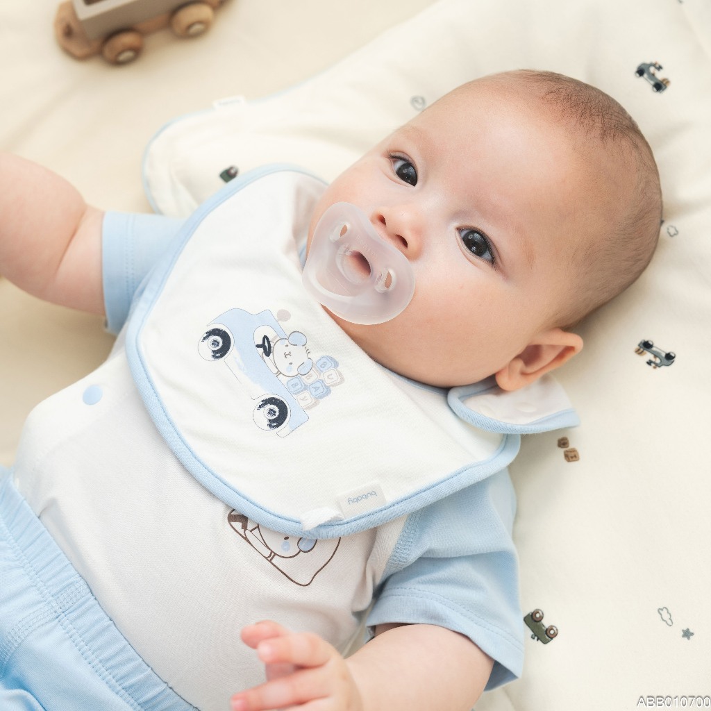 BU Baby Yếm cài lệch BU Bamboo ABB010700 | Phụ kiện sơ sinh chính hãng